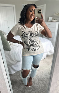 American Cowboy Distressed Tee