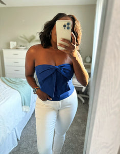 Summer Sun-Kiss Bow Tube Top