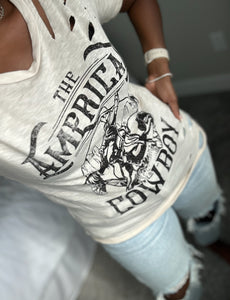 American Cowboy Distressed Tee