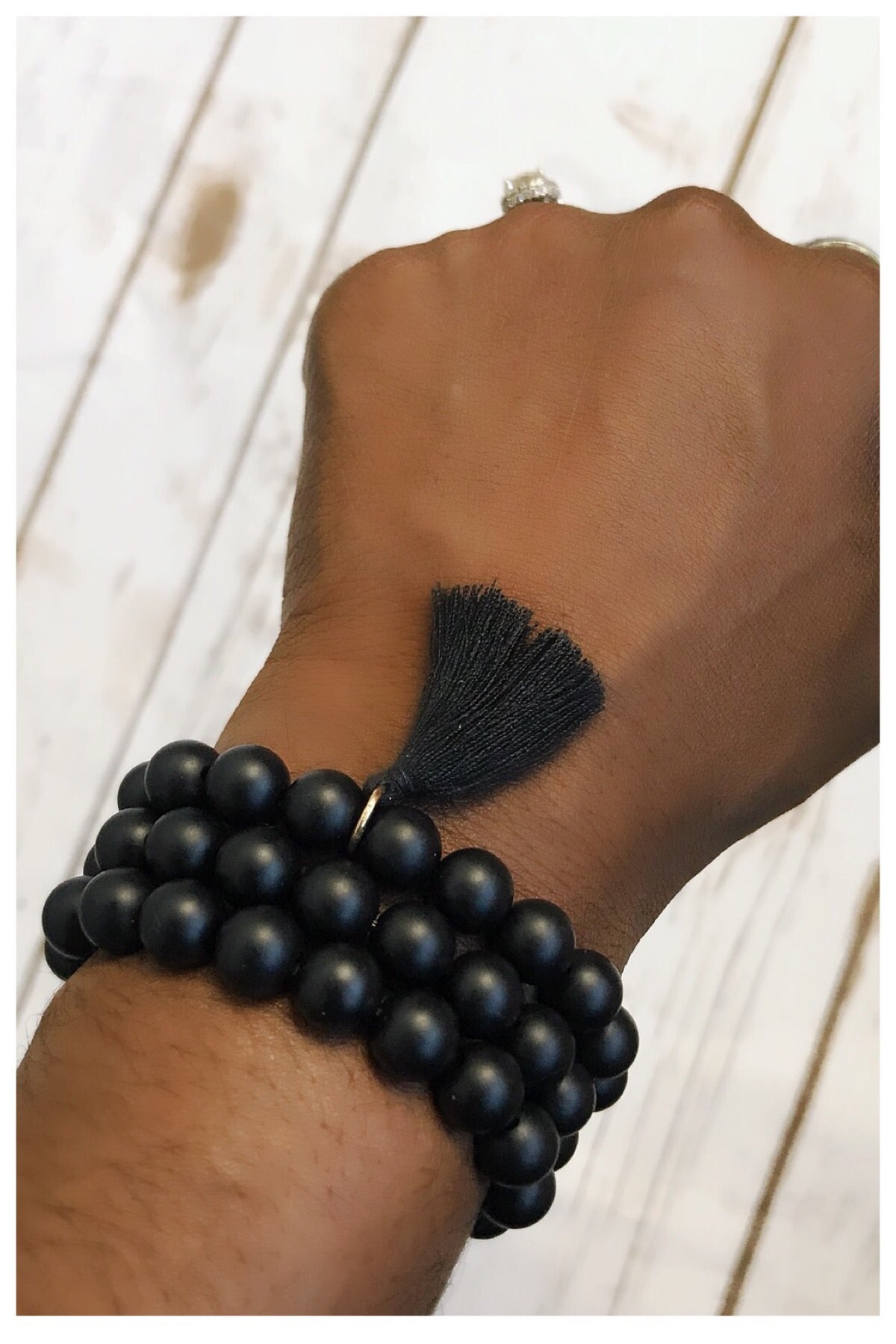 Luna Llena Bead Bracelets - Black Onyx